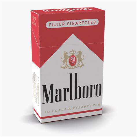 closed cigarettes pack marlboro 3d max