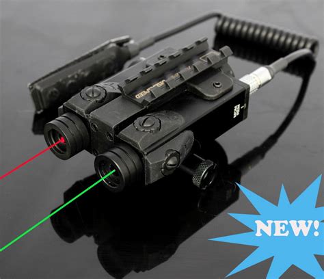 China Military Standard Tactical Hunting Dual Rifle Green Laser and Red Laser Gun Light Sight ...