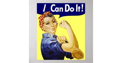 Rosie Riveter - I Can Do It Poster | Zazzle