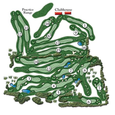 Course Layout - Whispering Pines Golf Course