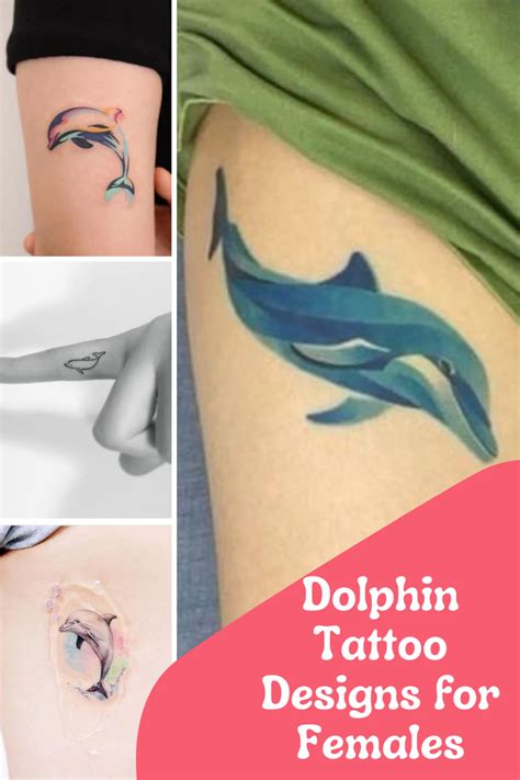 73 Simple Dolphin Tattoo Designs for Females - TattooGlee Unique Tattoos, Cute Tattoos, Girl ...