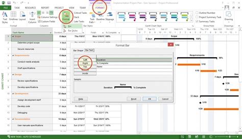 Microsoft Project Gantt Chart Tutorial Template Export To Powerpoint ...