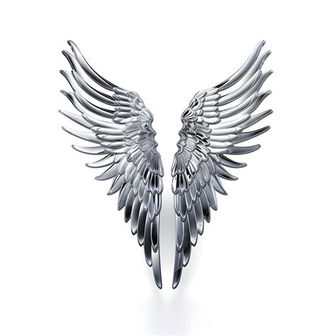 Premium AI Image | Angel wings isolated on white background