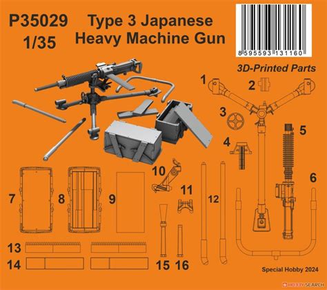 Tyoe 3 Japanese Heavy Machine Gun (Plastic model) Package1