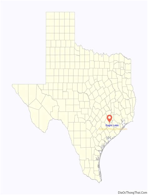 Map of Eagle Lake city, Texas - Thong Thai Real