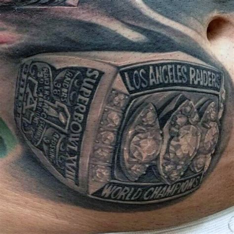 Raiders Shield Tattoo