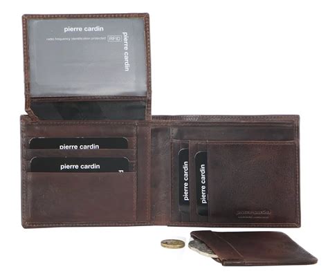 Pierre Cardin Bi-fold Wallet With Separate Coin Pouch -Leather Direct Genuine Leather Wallet