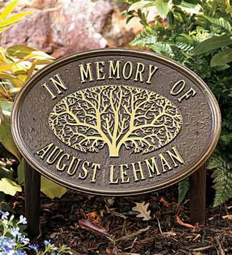 18 Outdoor Garden Memorial Plaques Ideas To Consider | SharonSable