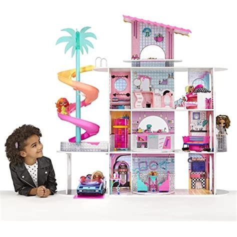 Buy LOL Surprise OMG House of Surprises – New Real Wood Dollhouse with 85+ Surprises, 4 Floors ...