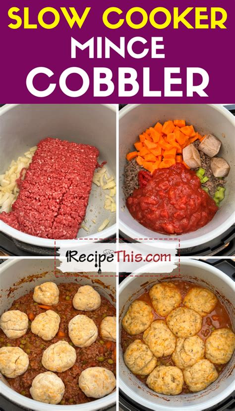 Slow Cooker Minced Beef Cobbler | Recipe This