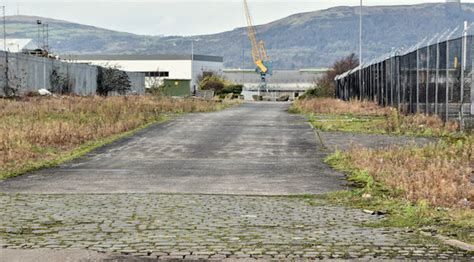 Road, Belfast harbour estate (December... © Albert Bridge :: Geograph Britain and Ireland