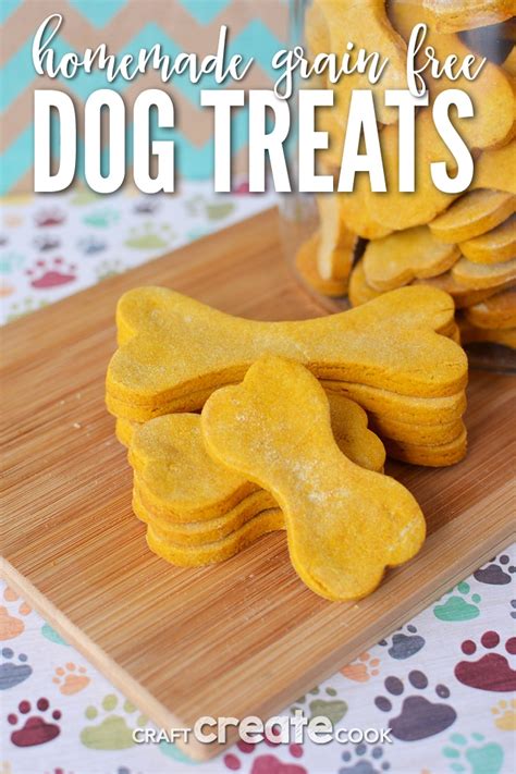 Homemade Grain Free Dog Treats - Craft Create Cook