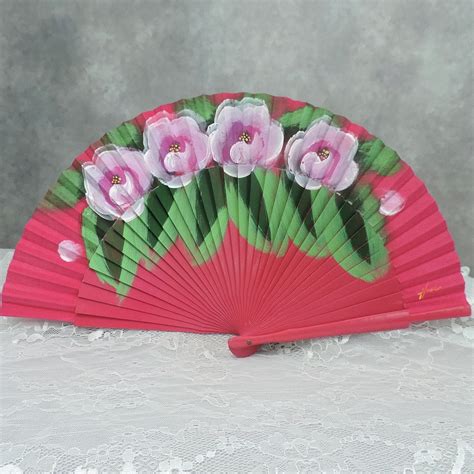 Brilliant Hand Painted Fan | Perefect for Your Special Event