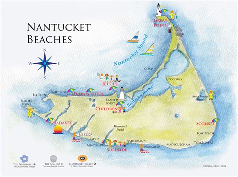 Nantucket beach, Nantucket map, Nantucket