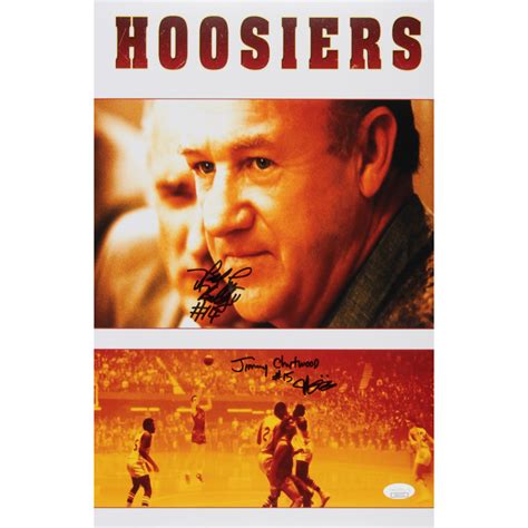 Maris Valainis & Brad Long Signed "Hoosiers" 11x17 Photo Inscribed ...