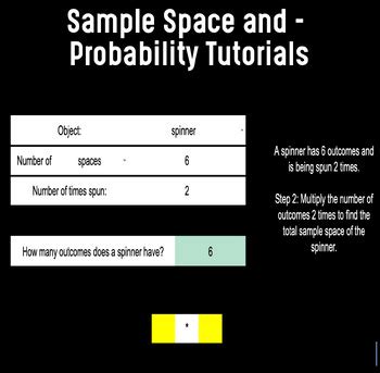 Probability and Sample Space Tutorials - Guided Probability Practice