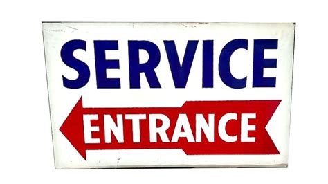 Service Entrance Single-Sided Neon Sign for Sale at Auction - Mecum ...