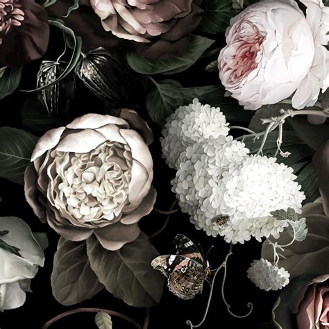 🔥 Download Dark Floral Ii Black Saturated Sample Wallpaper Samples By by @psullivan | Dark ...