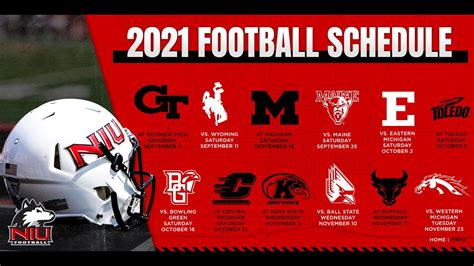 2021 NIU Football Schedule Release - YouTube