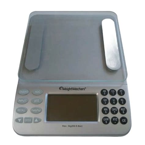 WEIGHT WATCHERS ELECTRONIC FOOD SCALE USER MANUAL Pdf Download | ManualsLib