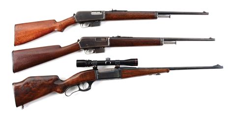 Lot Detail - (C) LOT OF THREE: TWO WINCHESTER MODEL 1905 SEMI AUTOMATIC ...