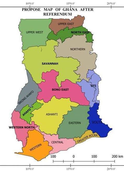 Map Of Ghana Regions - Cities And Towns Map