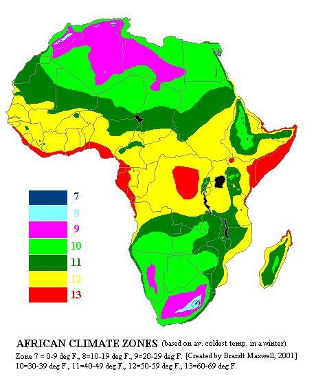 Africa Hardiness Zone Map Vegetable Planting Guide, Planting Vegetables, Garden Forum, Plant ...