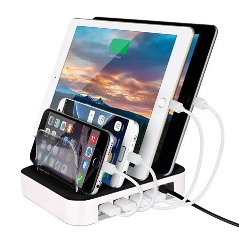 Ifavor General tablet phone more than 4 usb charging base Multifunctional wireless charger ...