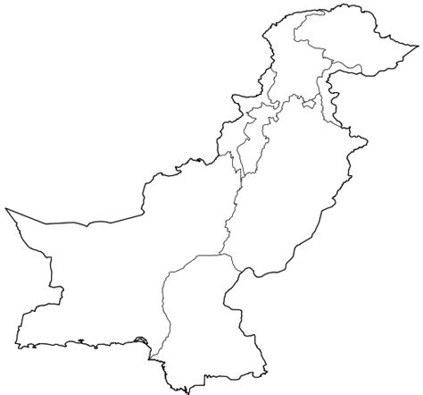 Pakistan Map Outline Png