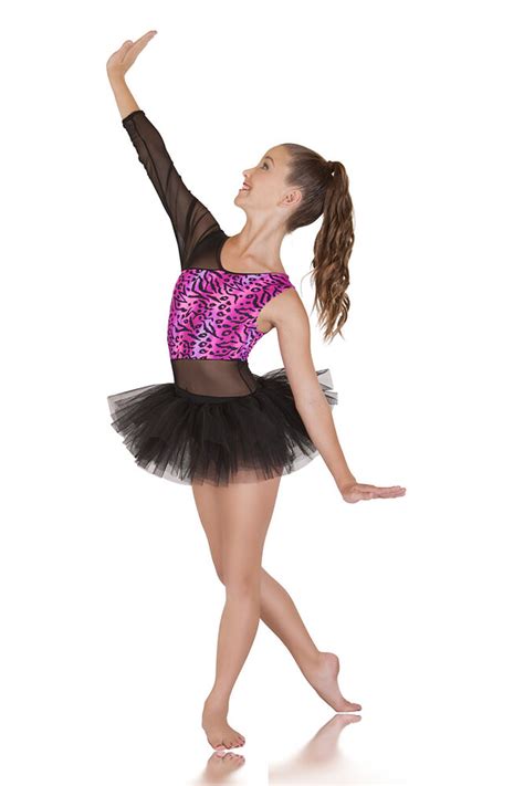 Dance Costume: Fierce, Hot Pink & Black Jazz Contemporary Costume | eBay
