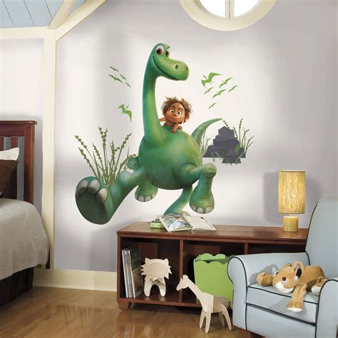 RoomMates Arlo the Good Dinosaur Peel and Stick Giant Wall Decals, Green, 27 inches W x 33 ...