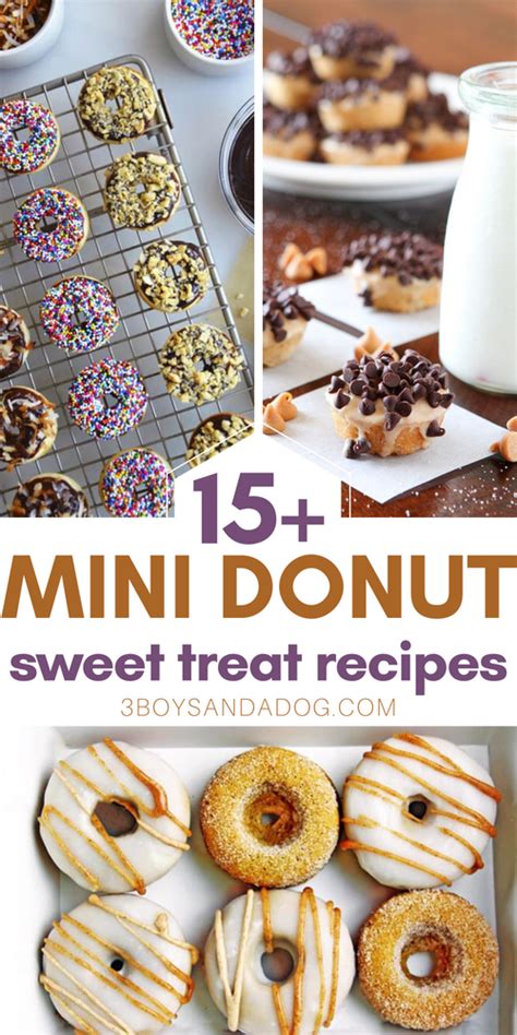 Perfect Mini Donut Maker Recipes – 3 Boys and a Dog