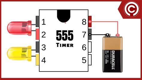 LED Chaser Circuit with 555 timer | Diy electronics, Electronics basics, Electronics projects