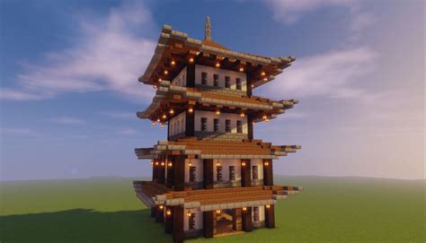 Japanese Building Style in Minecraft