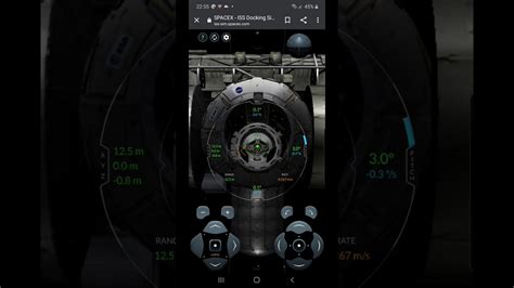 SPACE X Docking simulation - Success - YouTube