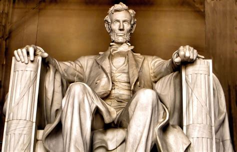 Abraham Lincoln Statue at Lincoln Memorial in Washington, D.C ...