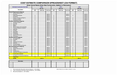 50 Fresh Free Construction Estimate Template Excel - Documents Ideas ...