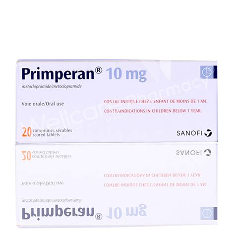 Primperan 10Mg Tablets 20'S