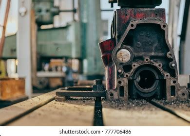 Cast Iron Engine Block Mounted Machine Stock Photo 777706486 | Shutterstock