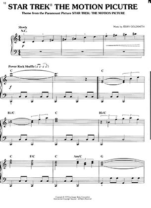 Star Trek Theme (Pg 20) - Star Trek Free Piano Sheet Music PDF