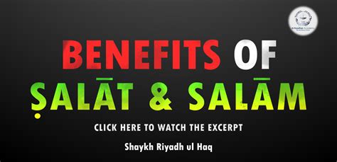 Benefits of Salat & Salam [1920x931] - Al Kawthar Academy | 'The ...