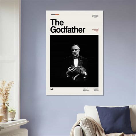 The Godfather Movie Poster, The Godfather Print, Retro Movie Poster ...