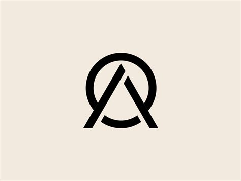 Minimalist Logo Minimal Logo Minimal AO OA ao icon | Minimal logo design inspiration, Minimalist ...