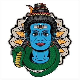 Buy 5 Ace A Shiva Old Wall Sticker Paper Poster Online at Low Prices in India - Paytmmall.com