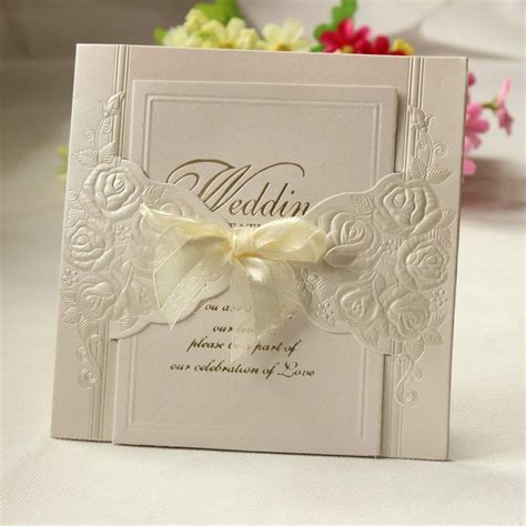 Wedding Invitations Embossed