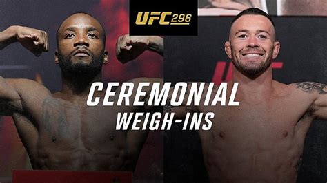 Video: UFC 296 Ceremonial Weigh-ins