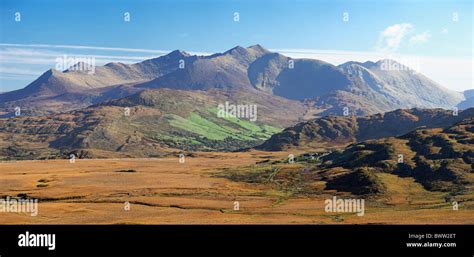 Macgillycuddy's Reeks, County Kerry, Munster, Ireland. View from Stock ...