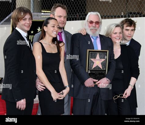 DONALD SUTHERLAND THREE OF HIS SONS DONALD SUTHERLAND STAR ON WALK OF ...