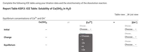 Solved Solubility of calcium hydroxide in water Temperature | Chegg.com