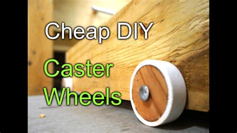 Cheap DIY caster wheels - workbench drawers - YouTube